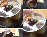 A picture of step 3 of Vendakkai Mor Kuzhambu/ Crispy Okra cooked in Yogurt curry.