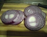 A picture of step 1 of Crispy onion rings#Appetizzer#myfavriteasterdish.