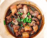 Hình bước làm 1 của món Thịt kho tiêu “ canh xương heo nấu bí đao “