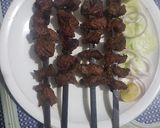 A picture of step 2 of Beef tika boti.