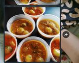 Foto langkah ke 3 dari resep Cilok aci cabe merah dan cabe ijo.