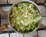 A picture of step 1 of Leek & Potato Soup.