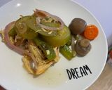 Foto del paso 4 de la receta: Pollo con tomate verde frito