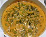 A picture of step 13 of Methi Matar Malai.