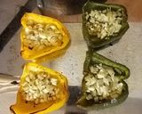 A picture of step 4 of Simple and tasty, cheese and onion baked peppers.