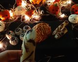 A picture of step 16 of Halloween themed Chocolate cake (pops).