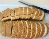 A picture of step 1 of Garlic and Herb Bread Crisps.