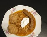Pas rețetă Ciorbă de varză cu bile de carne și slănină 13 fotografie