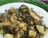 A picture of step 6 of Achari Aalo Karyly.