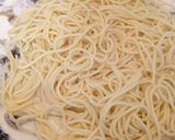 Foto del paso 5 de la receta Espaguetis con champiñones a la crema