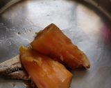 A picture of step 1 of Sweet potato and raw banana tikki.