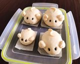 Hình bước làm 6 của món Làm bánh bao chuột xinh đón năm mới nào !