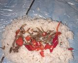 Foto langkah ke 4 dari resep Nasi bakar ikan teri.