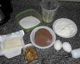 Foto del paso 1 de la receta: Torta de nuez y chocolate ♡