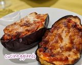 A picture of step 6 of Eggplant Boats in the Air Fryer.
