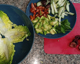 Foto del paso 3 de la receta: Ensalada de cogollos con mango y cerezas a la plancha