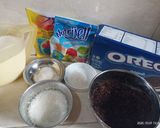 Foto langkah ke 1 dari resep 🥮Puding Milo Oreo Mooncake 🥮.