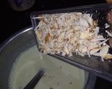 A picture of step 2 of Badam shake.