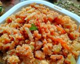 मूंग बादाम हलवा (moong badam halwa recipe in Hindi) रेसिपी चरण 7 फोटो