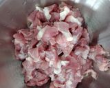 Hình bước làm 1 của món THỊT HEO XÀO GỪNG (Buta shoga yaki)