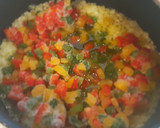Foto del paso 2 de la receta: Estofado de pavo con verduras sobre cama de patatas al vino