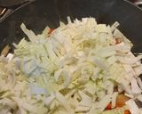 A picture of step 5 of Chinese cabbage stirfry.