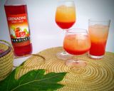 A picture of step 2 of Pineapple sunrise.