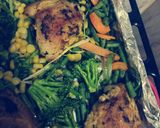 A picture of step 4 of Oven baked chicken and veggez.