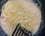 Foto langkah ke 6 dari resep Fettucini Carbonara buat anak 1 Tahun.