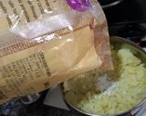 A picture of step 1 of Baby potato and cornflour smiley 😊.