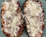A picture of step 2 of Baked Eggplant w Tomato/Parmesan.
