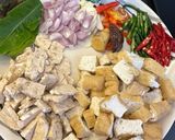 Foto langkah ke 1 dari resep Sayur santan tempe tahu.
