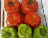 Töltött paradicsom és paprika recept fázis 4 fotója