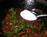 A picture of step 4 of Dosa with coconut chutney.