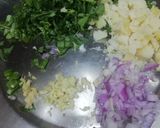 A picture of step 1 of Methi Thepla.