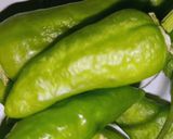 A picture of step 2 of Green chilies cube.