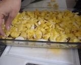 Foto del paso 6 de la receta: Pizza masa de coliflor con cerdo, piña, palmitos y queso