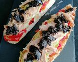 Foto del paso 8 de la receta: Tosta de melva con pimientos y berenjena