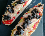 Foto del paso 8 de la receta: Tosta de melva con pimientos y berenjena