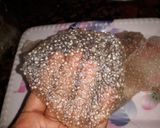 A picture of step 3 of Sabudana papar.