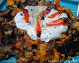 A picture of step 11 of Turkish Grilled eggplant salad with yogurt-mint sauce.