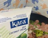 Foto del paso 2 de la receta: Espaguetti en salsa Alfredo con brócoli jamón y queso!