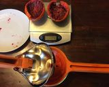 A picture of step 3 of California Farm Seitan Mock Chicken in Orange Sauce.