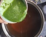 A picture of step 3 of Tulsi sudha.