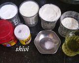 A picture of step 1 of Rabri Rose flavour cake.