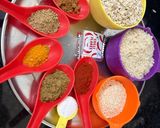 A picture of step 1 of Oats Sesame Patties.