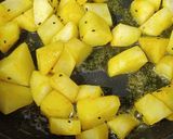 A picture of step 4 of Aloo Posto.