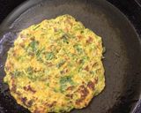 A picture of step 2 of Makki/ maize methi dosa.