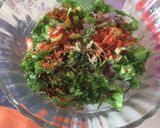 A picture of step 2 of Masala papad.