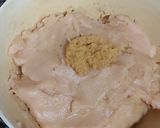 A picture of step 1 of Chicken chapli kabab sandwich.
